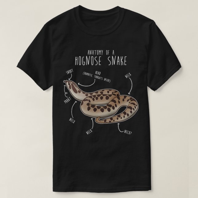 Conda Hognose Snake Anatomy Anaconda T-Shirt (Design Front)