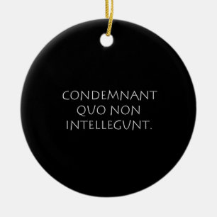 Condemnant quo non intellegunt ceramic tree decoration