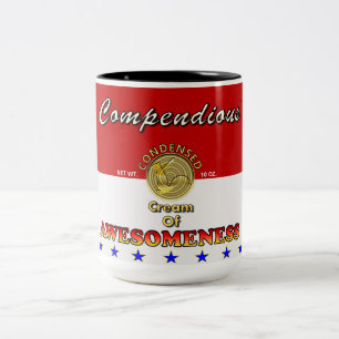 Condensed Cream of Awesomeness Soup Can Two-Tone Coffee Mug