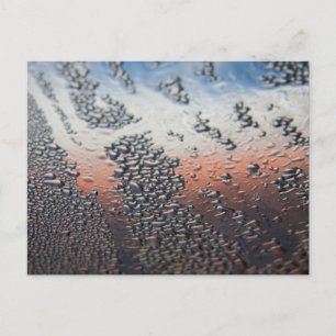 Condensed water drops postcard