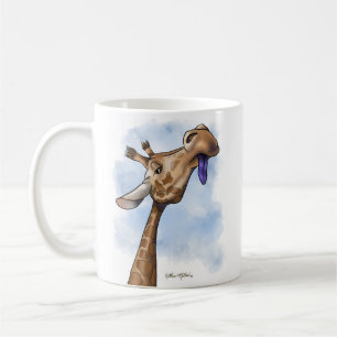 Condescending Giraffe Cartoon Coffee Mug