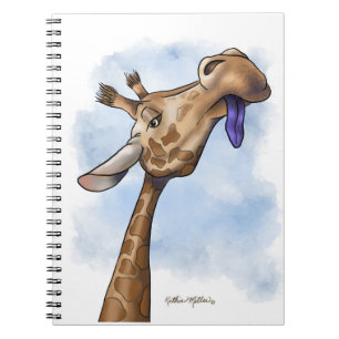 Condescending Giraffe Cartoon Notebook