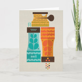 Condiments Folded Notecard