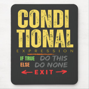 Conditional Expression in Cobol Programming Mouse Mat