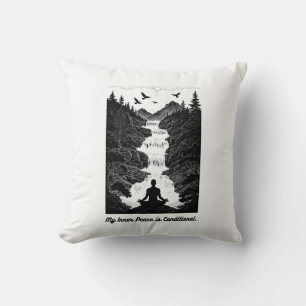 Conditional Inner Peace T-Shirt   Minimalist Zen Cushion