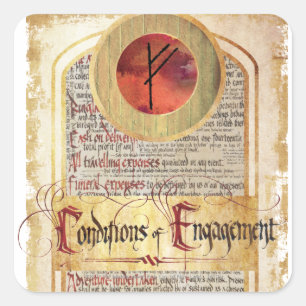 Conditions of Engagement Square Sticker
