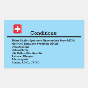 Conditions Rectangular Sticker