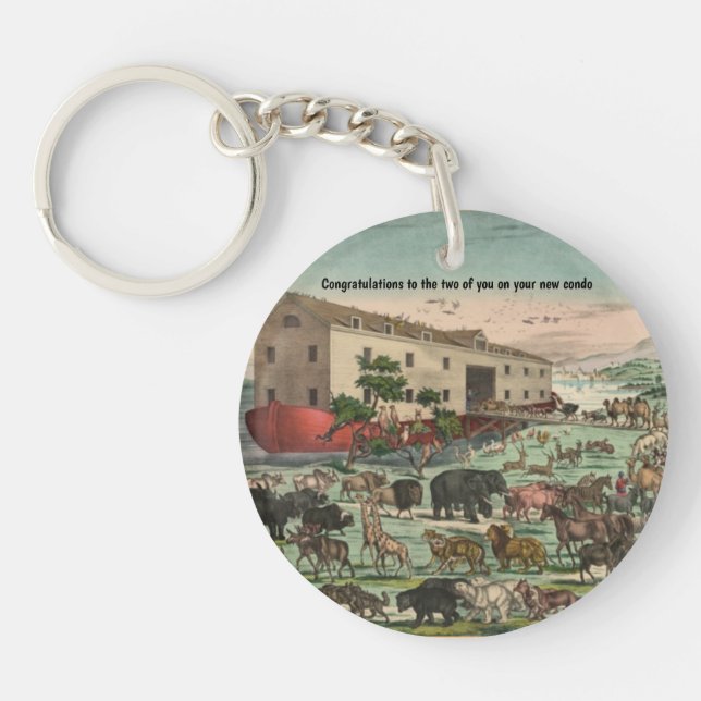 Condo like Noah's Ark -  Fun Congrats Key Ring (Front)