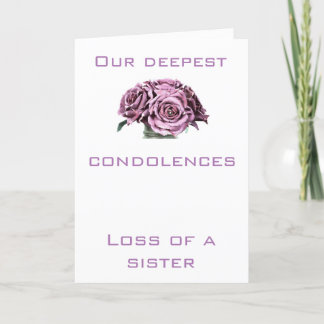 Condolence card