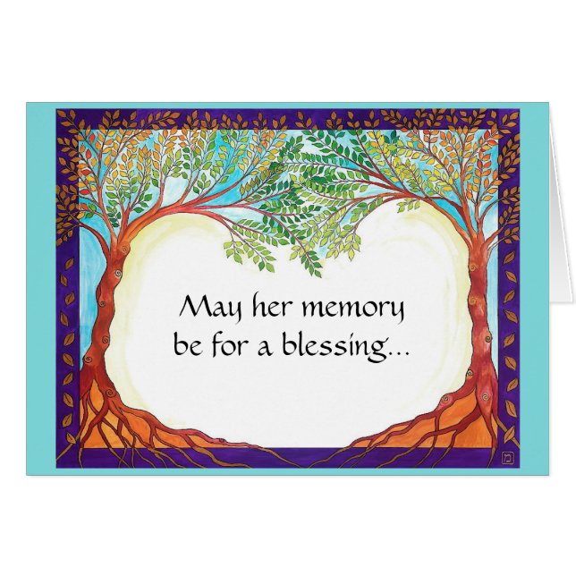 Condolence Card for a woman (Front Horizontal)