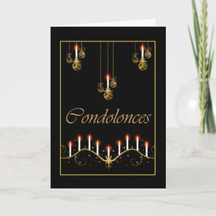 Condolence funeral bereavement card