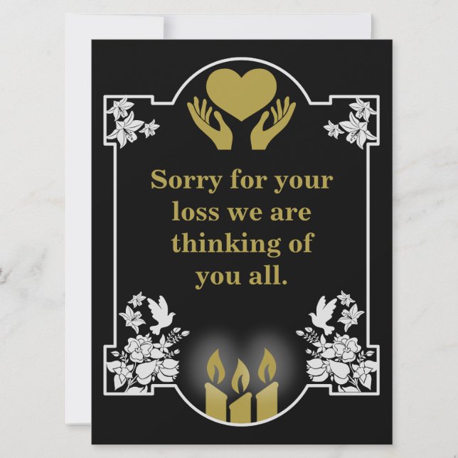 Condolence Support Message (Front)