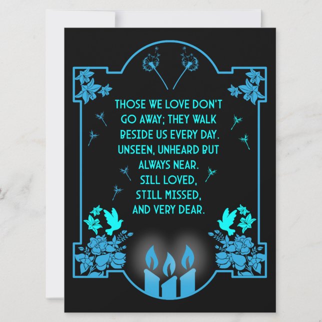 Condolence Support Message (Front)