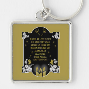 Condolence Support Message Key Ring