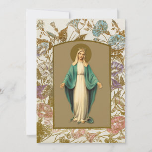Condolence Sympathy Thank You Catholic Mary Card