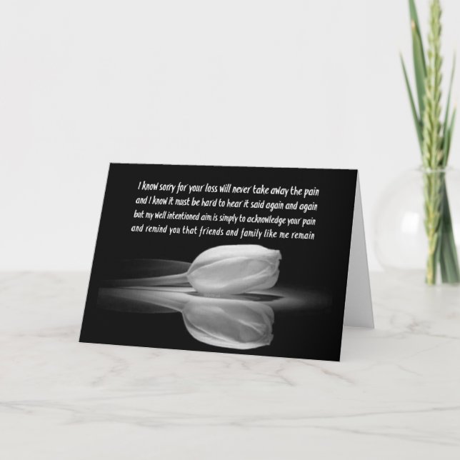 Condolences Card (Front)