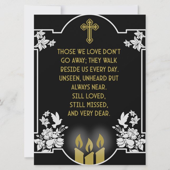 Condolences Christian Messages (Front)