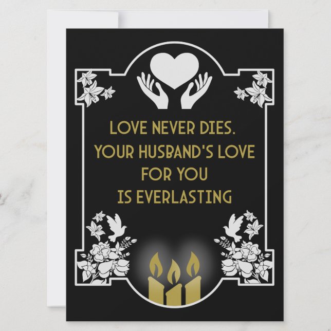 Condolences Message Husband (Front)