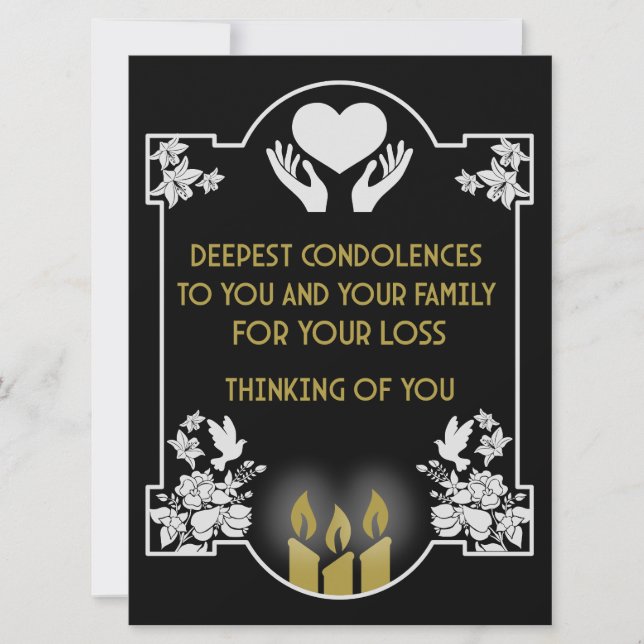 Condolences Messages (Front)