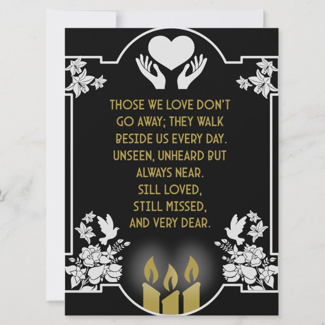 Condolences Messages (Front)
