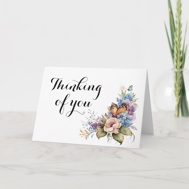 Condolences Mourning Thinking of You Blank  Card (Front)
