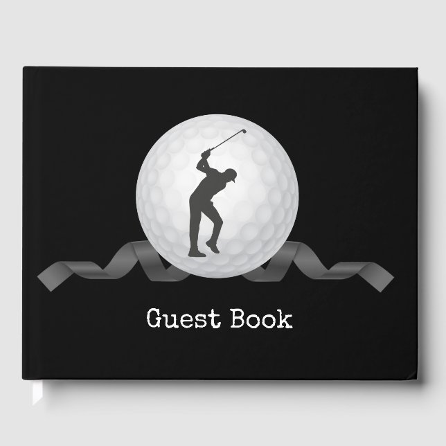 Condolences sympathy for golfer  guest book (Front)