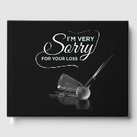 Condolences symphaty for golfer on black