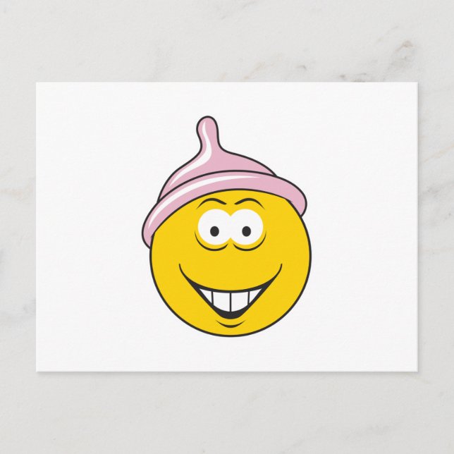 Condom Face Postcard (Front)