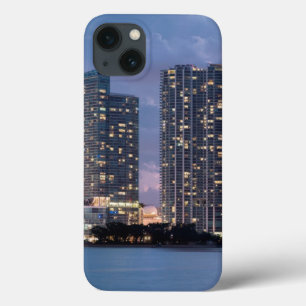 Condominium towers at the waterfront in Miami iPhone 13 Case