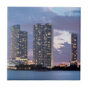 Condominium towers at the waterfront in Miami Tile