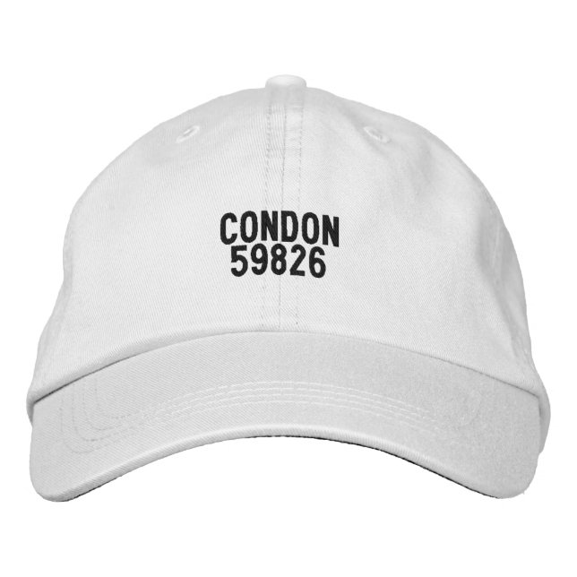 Condon Montana  Embroidered Hat (Front)