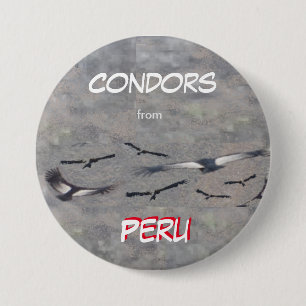 Condors from Peru Button