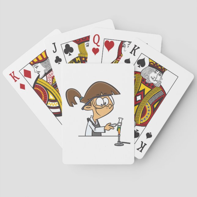 Conducting A Science Experiment Playing Cards (Back)