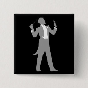 Conductor 15 Cm Square Badge
