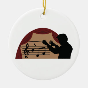 Conductor Ceramic Tree Decoration