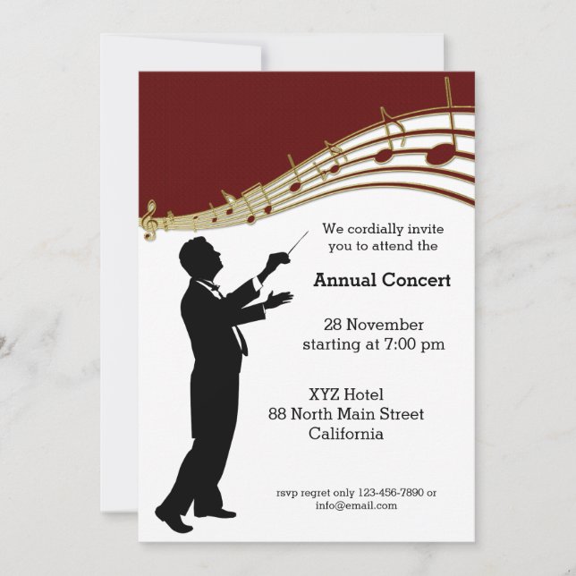 Conductor Orchestra Invitation (Front)