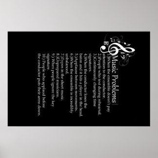 Conductor Problems List Poster