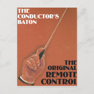 Conductor's Baton Postcard