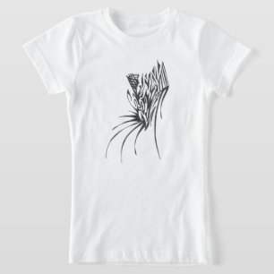 Cone Black White Abstract Tribal Tattoo Art T-Shirt