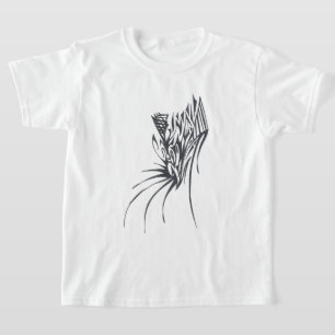 Cone Black White Abstract Tribal Tattoo Art T-Shirt