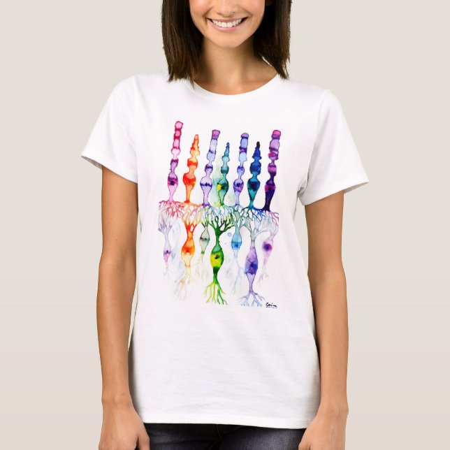 Cone cells rod cells and bipolar neurond of retina T-Shirt (Front)