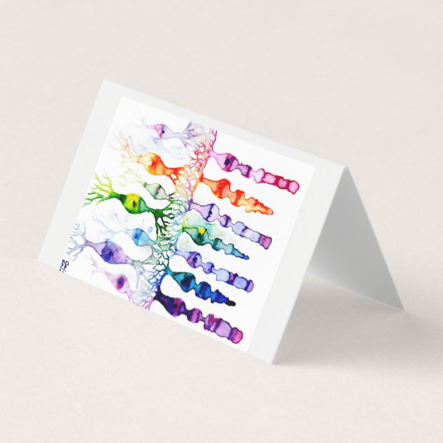 Cone cells rod cells and bipolar neurons of retina business card (Front)