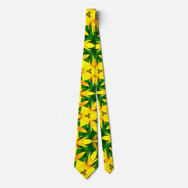 Cone Flower Pattern Tie (Front)