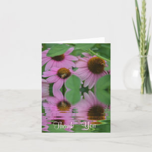 Cone Flower Reflection Thank You Card
