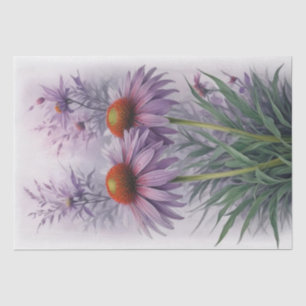Cone Flowers Decoupage  Tissue Paper