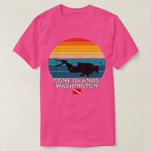 Cone Islands US Island Scuba Diving T-Shirt (Design Front)