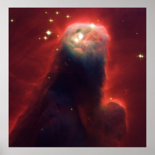 Cone Nebula NGC 2264 Taken by the Hubble Telescope Poster