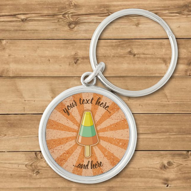 Cone Shaped Sorbet Stick Key Ring (Creator Uploaded)