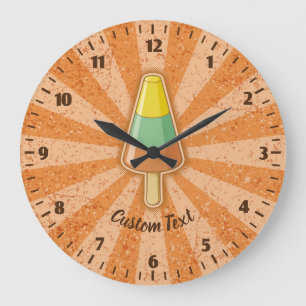 Cone Shaped Sorbet Stick Large Clock