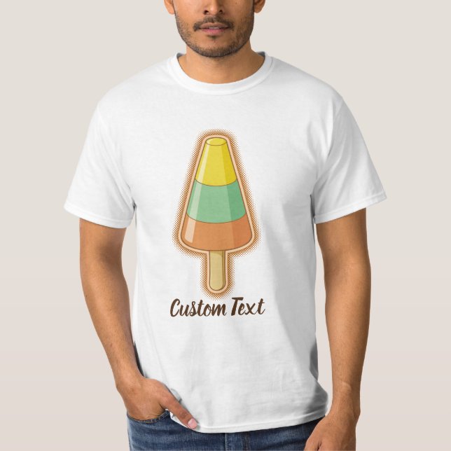 Cone Shaped Sorbet Stick T-Shirt (Front)